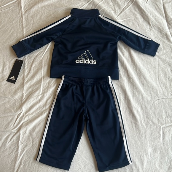 Adidas Track Suit Navy Blue Baby 6 month New with tags - Picture 2 of 2